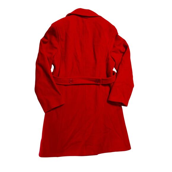 MetroStyle Red Wool-Blend Double Breasted Coat – Women’s Medium (Classic) - Picture 2 of 3